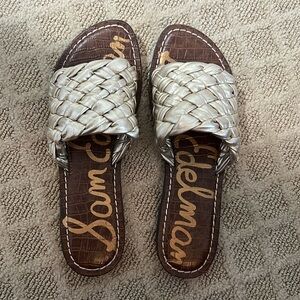 Sam Edelman gold slides